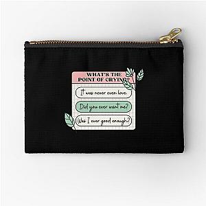 PinkPantheress Lyrics - Boy's a Liar -Girl blogger Aesthetic  Zipper Pouch