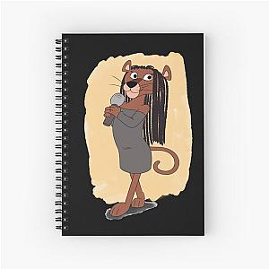 Long Hair Pinkpantheress Mic Spiral Notebook