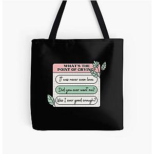 PinkPantheress Lyrics - Boy's a Liar -Girl blogger Aesthetic  All Over Print Tote Bag