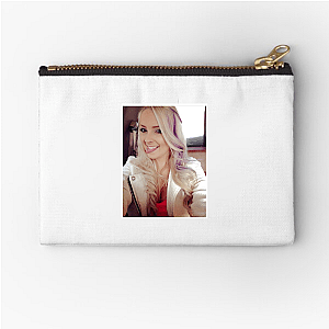 Pink Sparkles Shine Bright Stream On Pink Sparkles Zipper Pouches