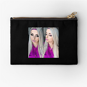 Pink Sparkles Live Laugh Love Stream Pink Sparkles Zipper Pouches