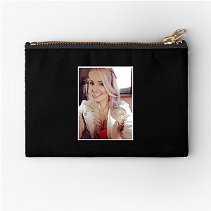Pink Sparkles Shine Bright Stream On Pink Sparkles Zipper Pouches
