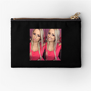Pink Sparkles Streaming Queen Pink Sparkles Zipper Pouches