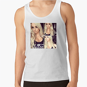 Pink Sparkles From My Stream To You Pink Sparkles Tank Tops