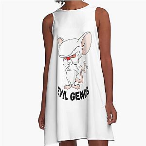 Pinky and the Brain-Evil Genius A-Line Dress