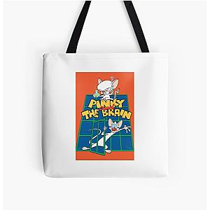 Pinkie and the brain All Over Print Tote Bag