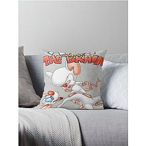 PINKY AND THE BRAIN Throw Pillow