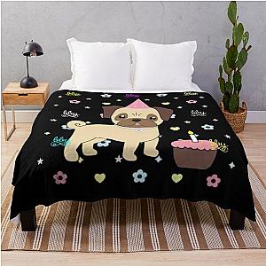 Piper Rockelle Blanket - Shop Piper Rockelle Merch Frank The Pug Throw Blanket