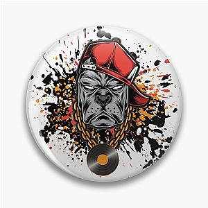 Paint Splash Pitbull Pin