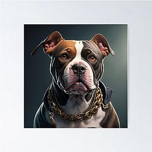 Rapper Dog Pitbull Poster