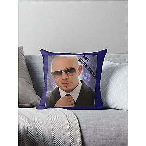 Mr Worldwide  Throw Pillow