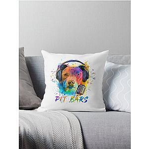 Pitbull Rapper Pit Bars Throw Pillow