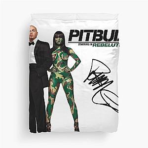 Mr Worldwide Pitbull Rapper Duvet Cover