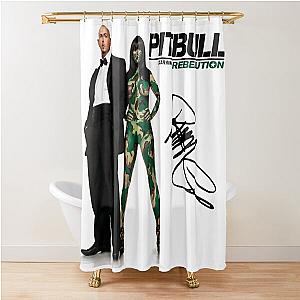 Mr Worldwide Pitbull Rapper Shower Curtain