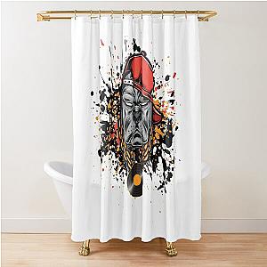 Paint Splash Pitbull Shower Curtain