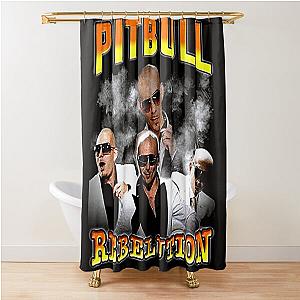 Pitbull Mr.Worldwide Vintage Shower Curtain