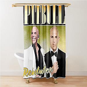 Pitbull Mr.Worldwide Vintage Shower Curtain