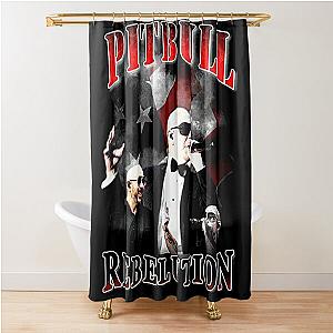 Pitbull Mr.Worldwide Vintage Shower Curtain