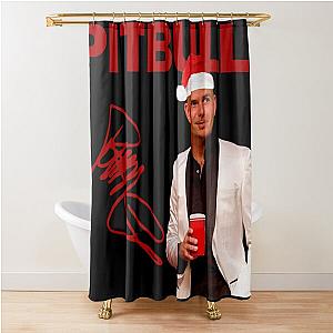 Pitbull Mr.Worldwide Christmas  Shower Curtain