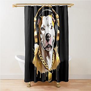 rapper pitbull Shower Curtain