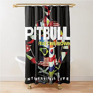 Mr Worldwide Pitbull Love International Shower Curtain