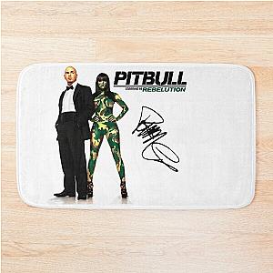 Mr Worldwide Pitbull Rapper Bath Mat