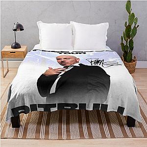 Pitbull Mr.Worldwide I Feel Good Tour 2021 signature Throw Blanket