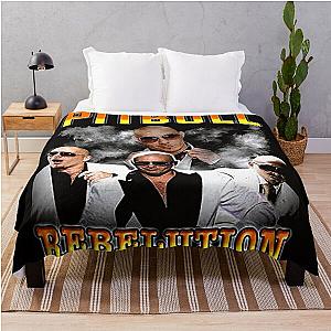 Pitbull Mr.Worldwide Vintage Throw Blanket