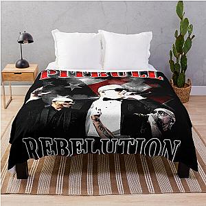 Pitbull Mr.Worldwide Vintage Throw Blanket