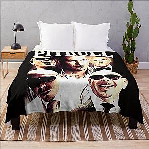 Pitbull Mr.Worldwide Vintage Throw Blanket