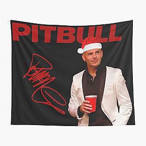 Pitbull Mr.Worldwide Christmas  Tapestry