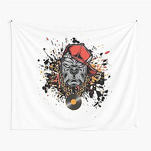 Paint Splash Pitbull Tapestry