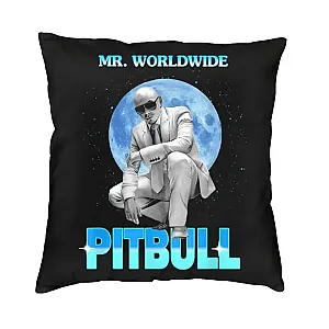 Pitbull Mr Worldwide Cool Rapper Throw Pillow