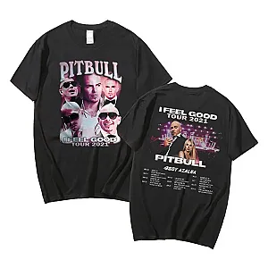 Mr. Worldwide Hip Hop Rapper Pitbull Print Summer T-shirts