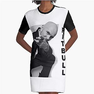 Pitbull Mr.Worldwide Graphic T-Shirt Dress