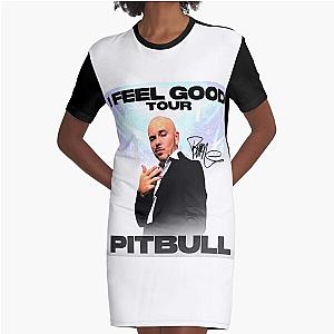 Pitbull Mr.Worldwide I Feel Good Tour 2021 signature Graphic T-Shirt Dress