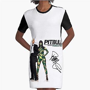 Mr Worldwide Pitbull Rapper Graphic T-Shirt Dress