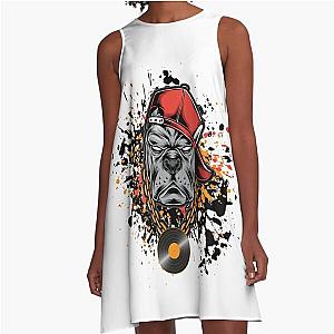 Paint Splash Pitbull A-Line Dress