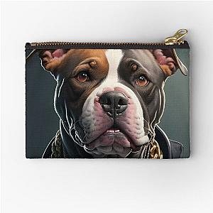 Rapper Dog Pitbull Zipper Pouch