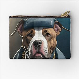 Rapper Dog Pitbull Zipper Pouch