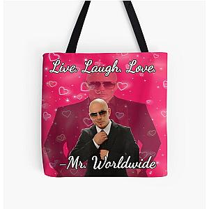 Mr Worldwide Pitbull Valentine All Over Print Tote Bag