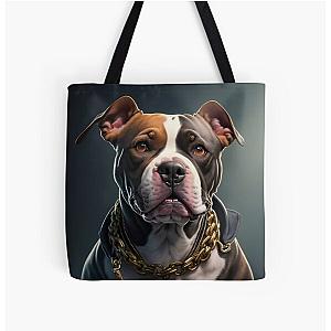 Rapper Dog Pitbull All Over Print Tote Bag