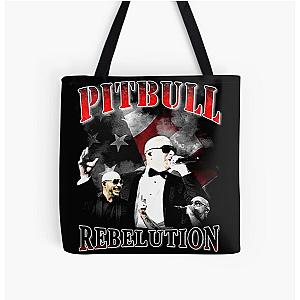 Pitbull Mr.Worldwide Vintage All Over Print Tote Bag