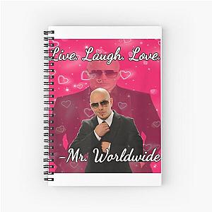 Mr Worldwide Pitbull Valentine Spiral Notebook