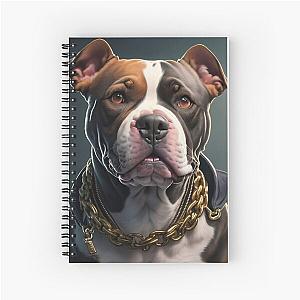 Rapper Dog Pitbull Spiral Notebook