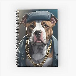 Rapper Dog Pitbull Spiral Notebook