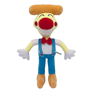 35cm Yellow Pizza Head Pizza Tower Stuffed Toy Plush