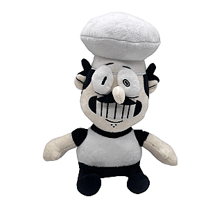 23cm White Peppino Spaghetti Pizza Tower Stuffed Toy Plush