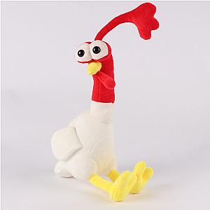 25cm White Red Mort The Chicken Pizza Tower Plush