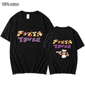 Pizza Tower Game Cartoon Graphic T-shirts